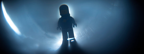Diffraction grating. Lego photography by Tom Milton