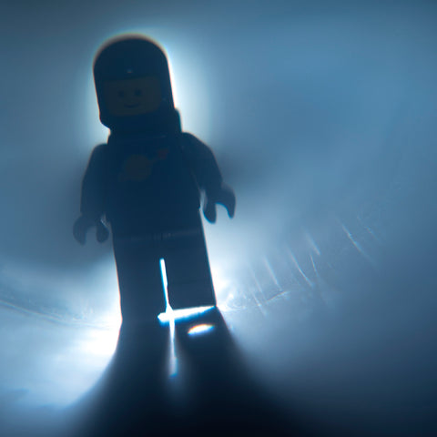 Diffraction grating. Lego photography by Tom Milton