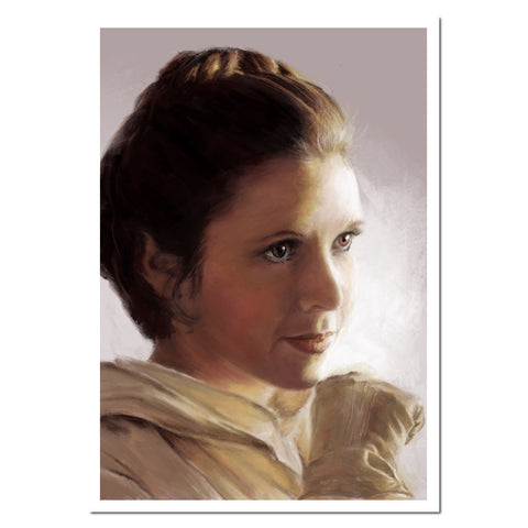 Princess Leia. Giclée fine art print from a digital painting